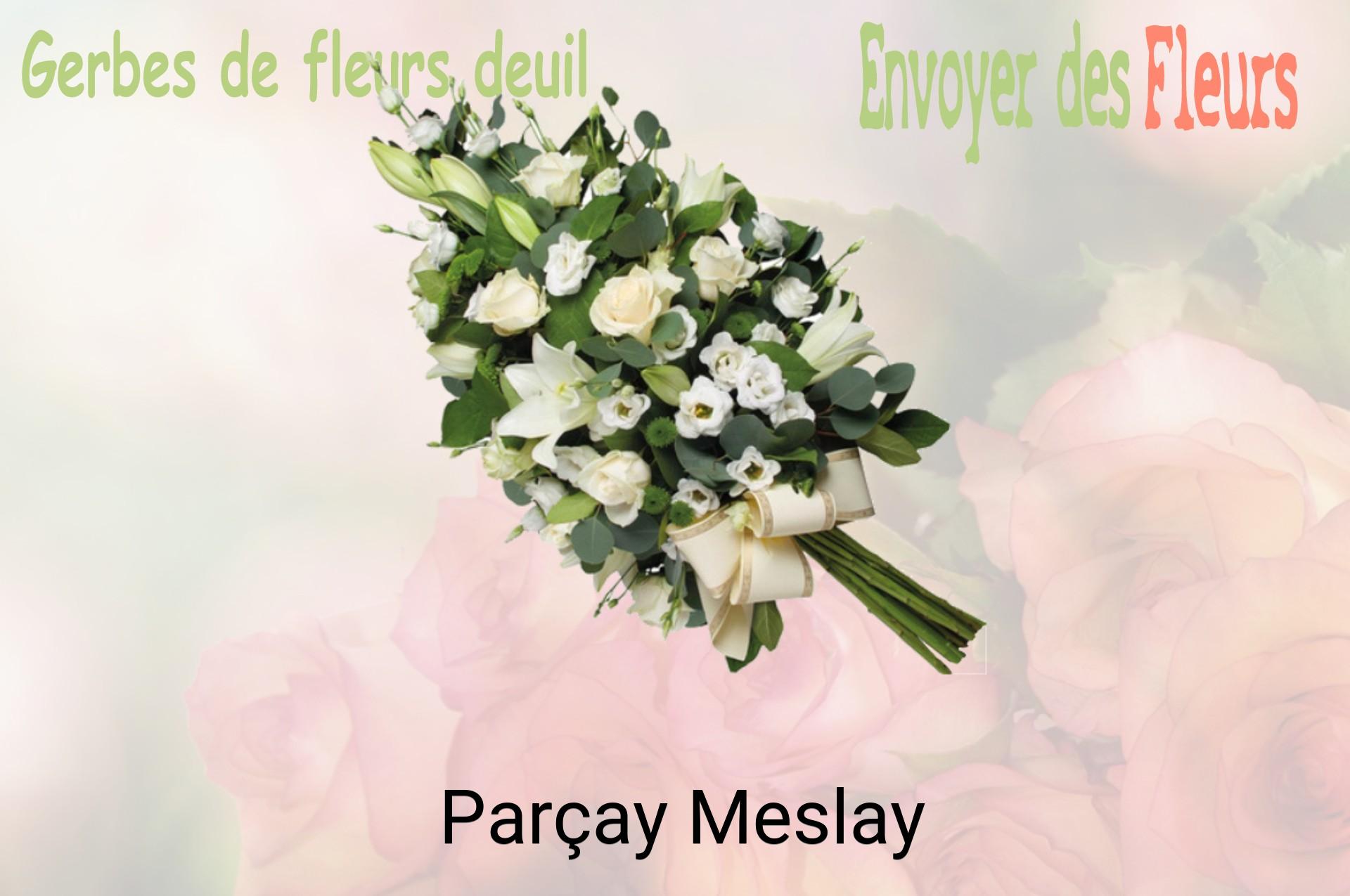 Gerbe de fleurs de deuil livrée à Parçay-Meslay
